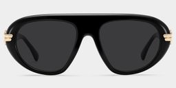 Aveline Black Aviator Glasses0