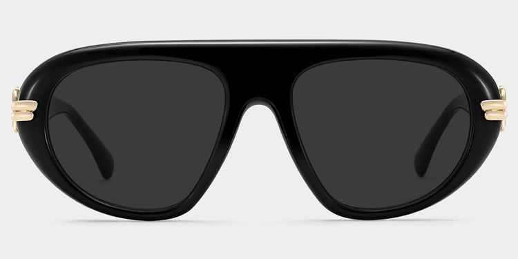 Aveline Black Aviator Glasses