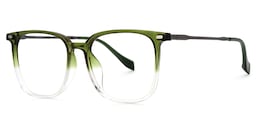 Mullen Square Green-Clear Glasses1