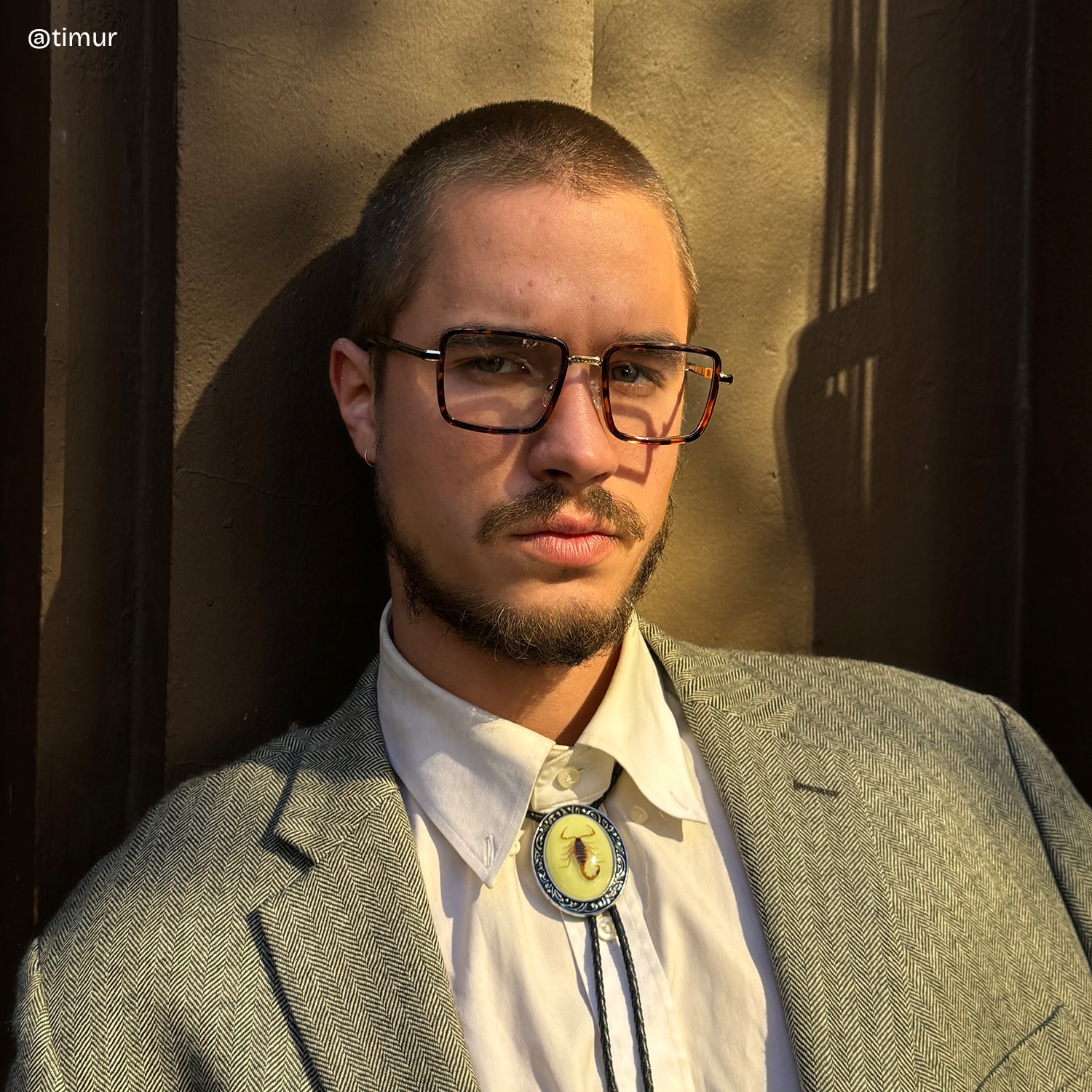 Hunter Square Tortoise Glasses