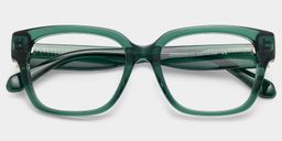 Blake Green Square Glasses4