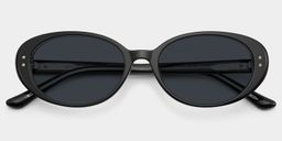 Lennon Black Oval Glasses1