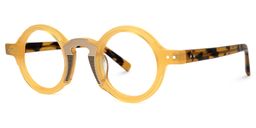 Danyelle Round Yellow Glasses1