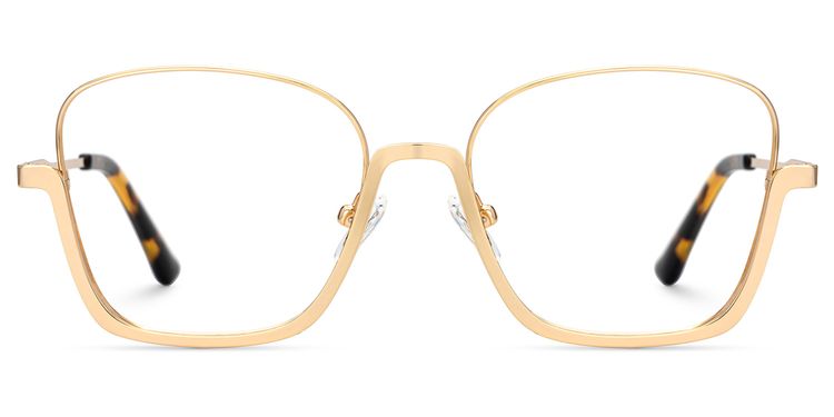 Malidy Square Gold Glasses