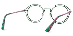 Frazer Round Green Glasses4