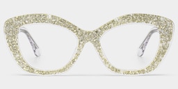Giselle  Cat-eye Silver Glasses2