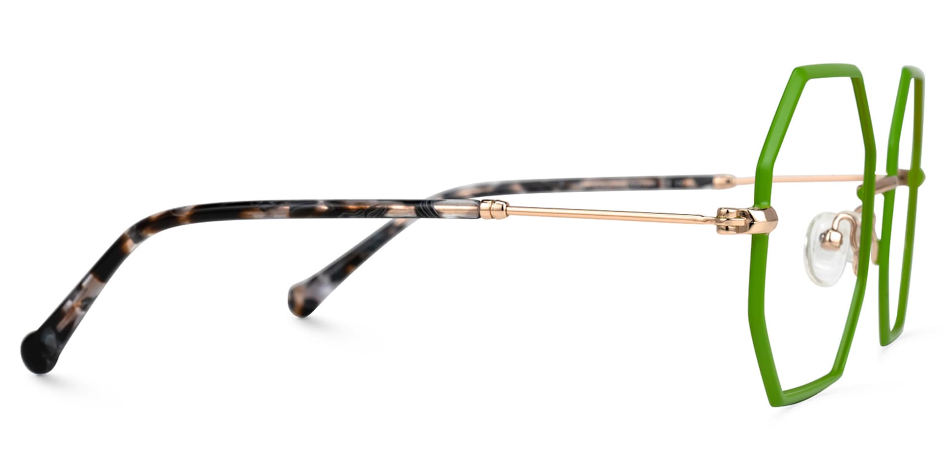 Geometric Griffith Green Glasses for Sale -Zeelool Glasses2