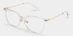 Eve Rectangle Clear Glasses3