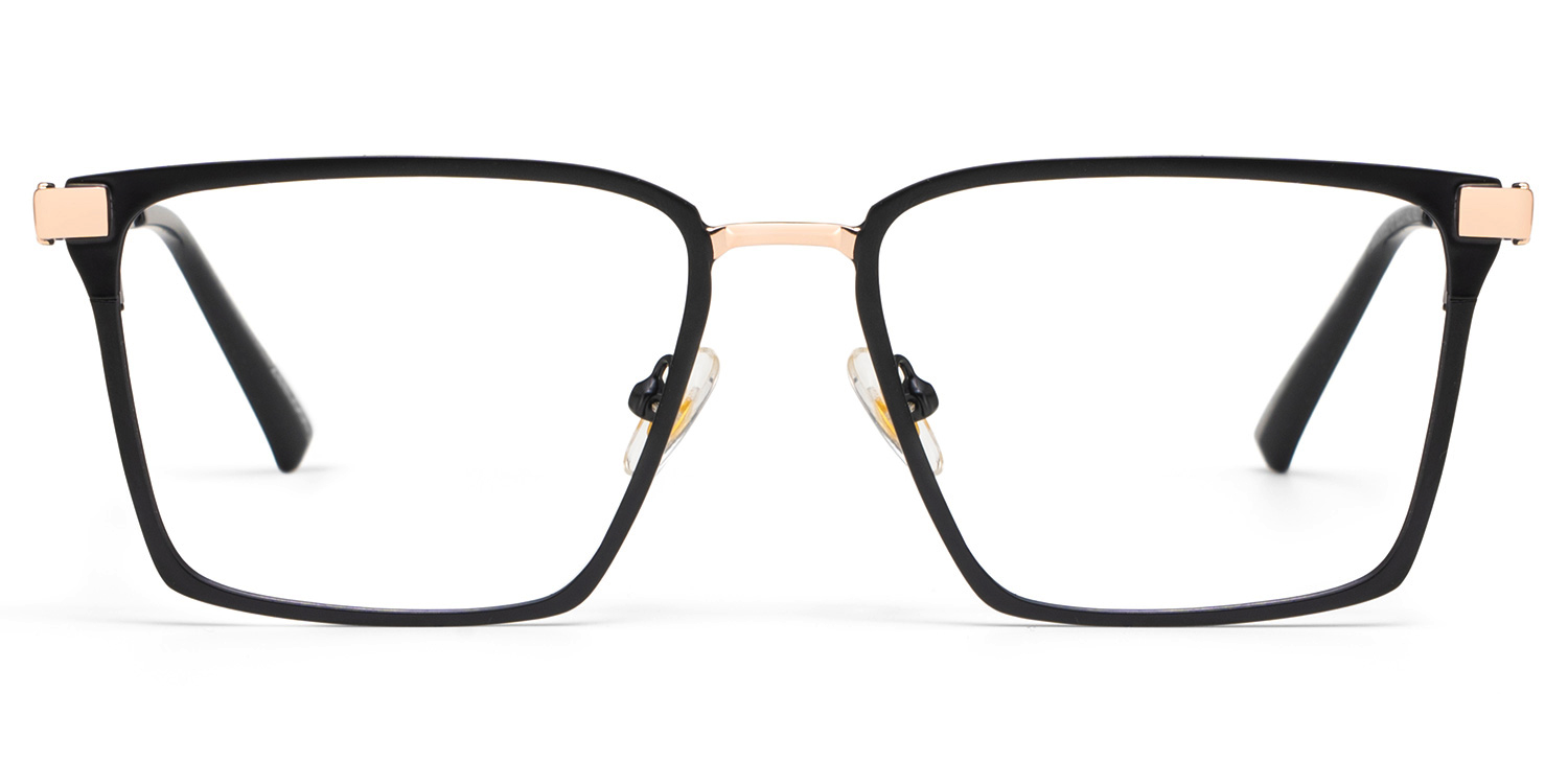 Finn Eyeglasses in Rectangle Black Frame | Zeelool