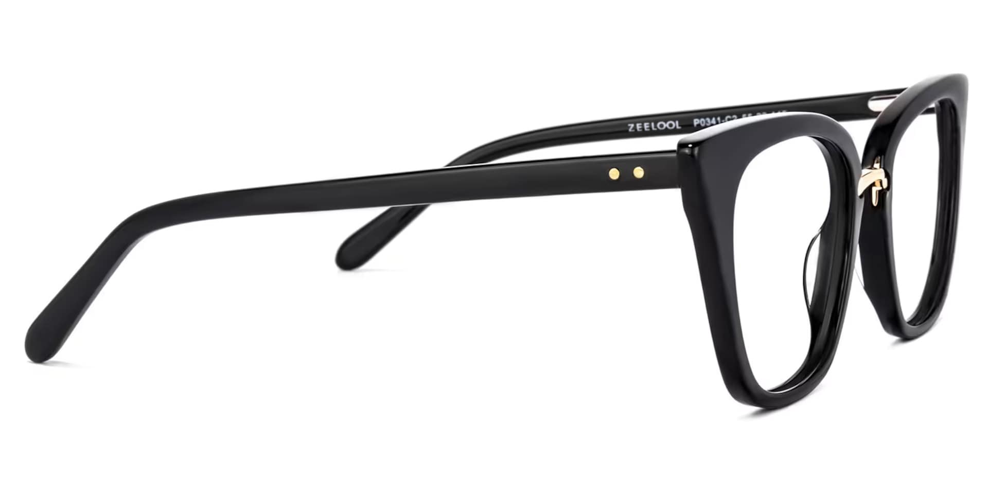 Tallulah Cat Eye Black Eyeglasses and Acetate Frame3