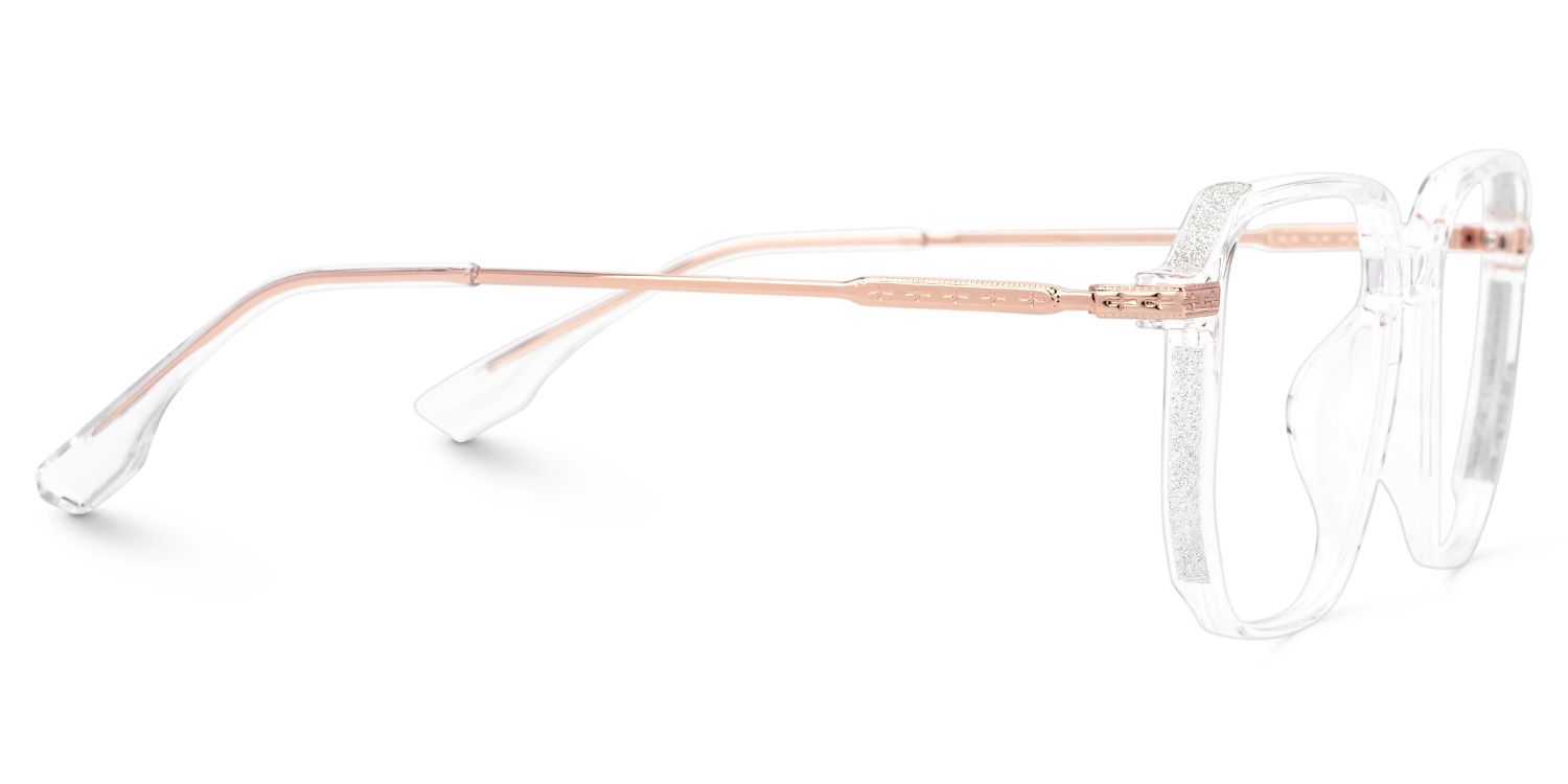 Nesbitt Mixed-Materials Geometric Crystal Frame Glasses | Zeelool2