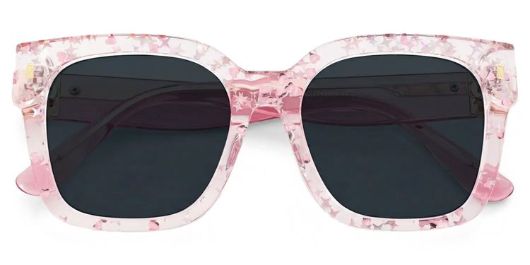 Scicluna Square Pink Glasses