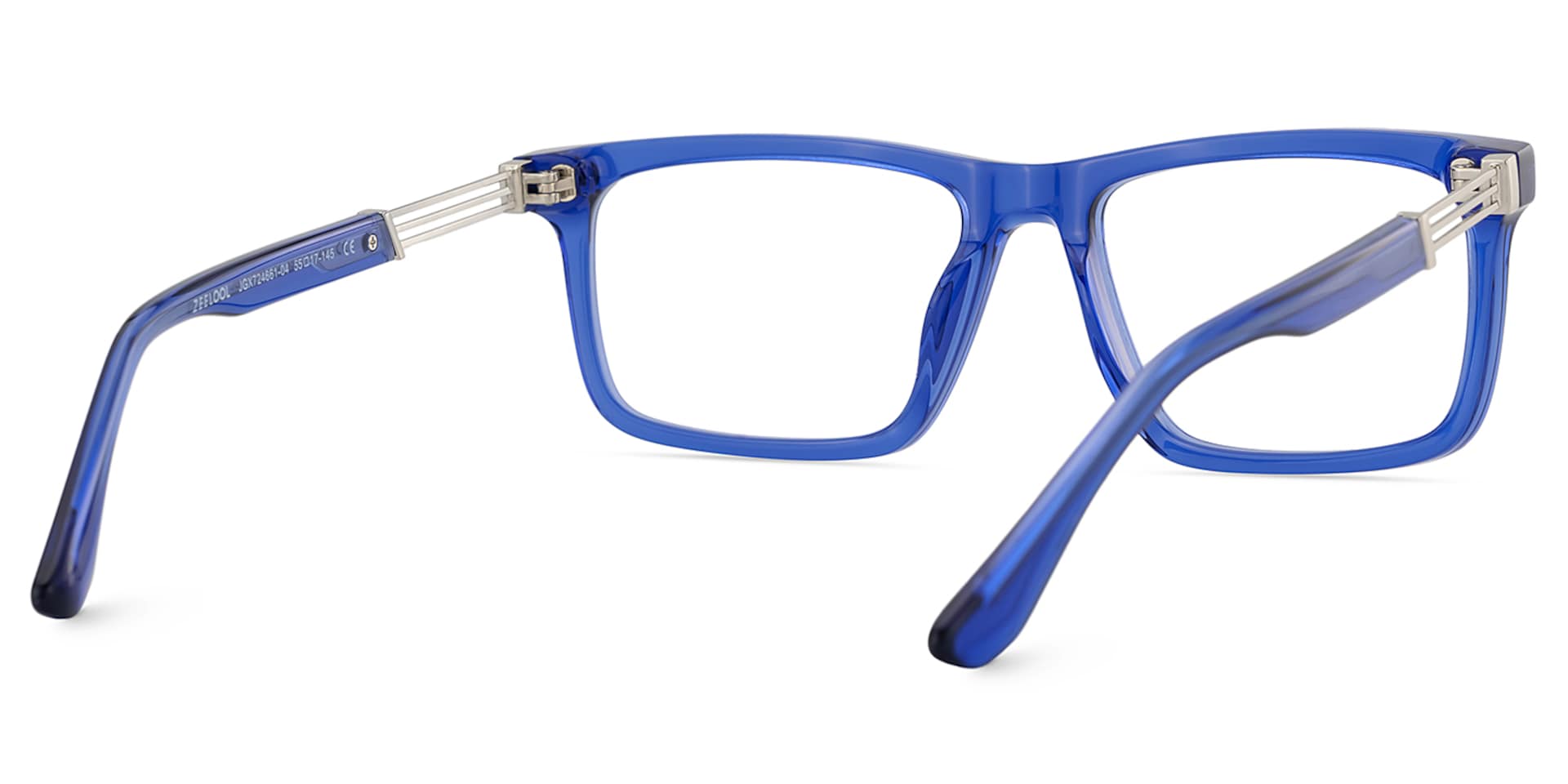 Emerson Eyeglasses in Rectangle Blue Frame | Zeelool5