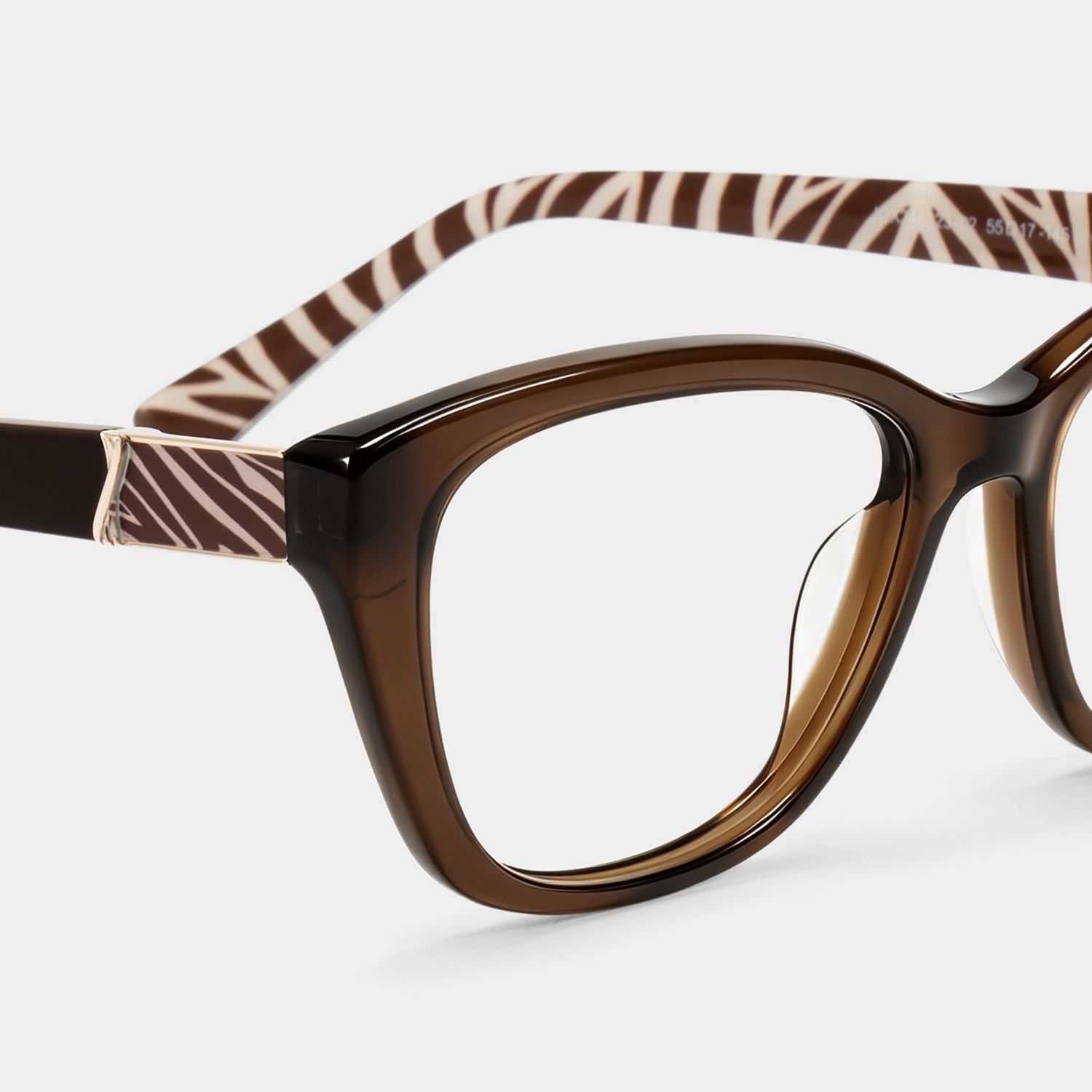 Brielle Brown Cat-Eye Glasses | ZEELOOL5