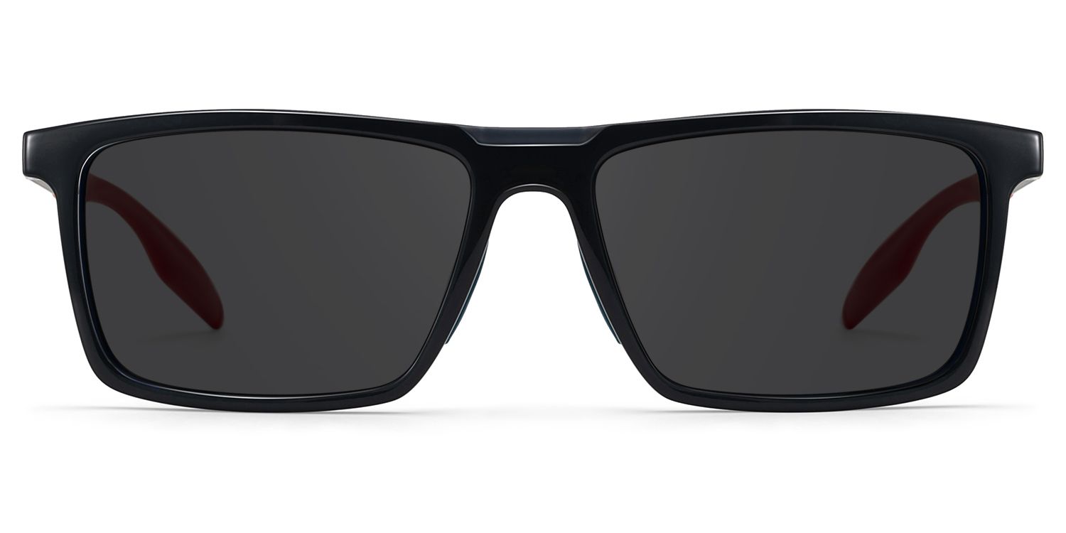 Active Rectangle Blue Red Sunglasses for Women & Men | ZEELOOL