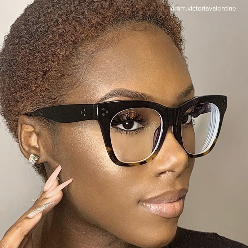 Tandy Rectangle Tortoise Frame Glasses | Zeelool8