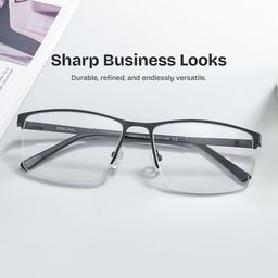 Graniela Rectangle Black Glasses0