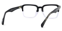 Vickerie Rectangle Black Clear Glasses5
