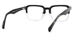 Vickerie Rectangle Black Crystal Glasses5