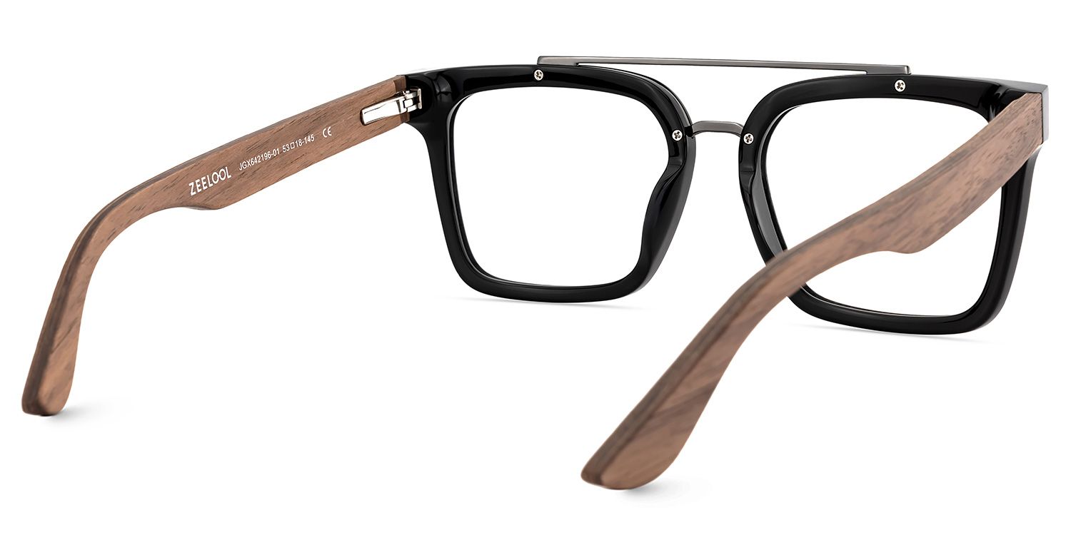 Men's Aviator Eyeglasses Frames With Black Clear Color5