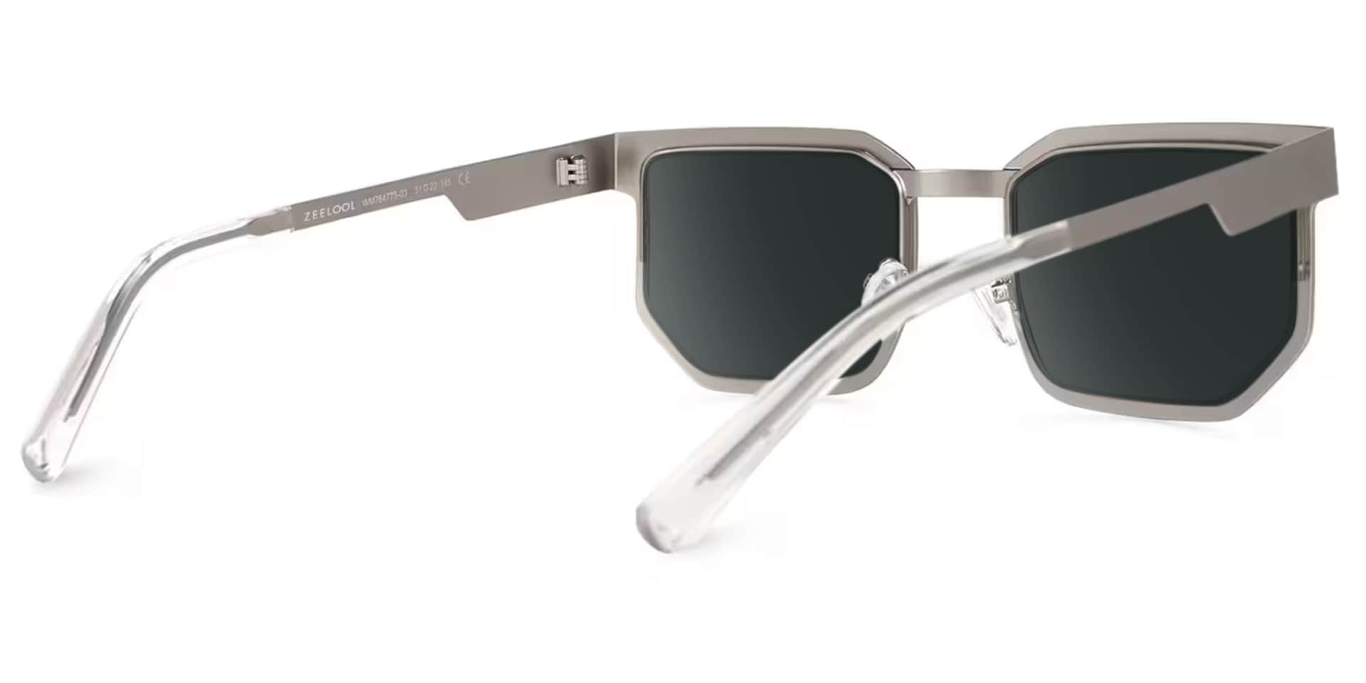 Barber Geometric Silver Sunglasses Frames3