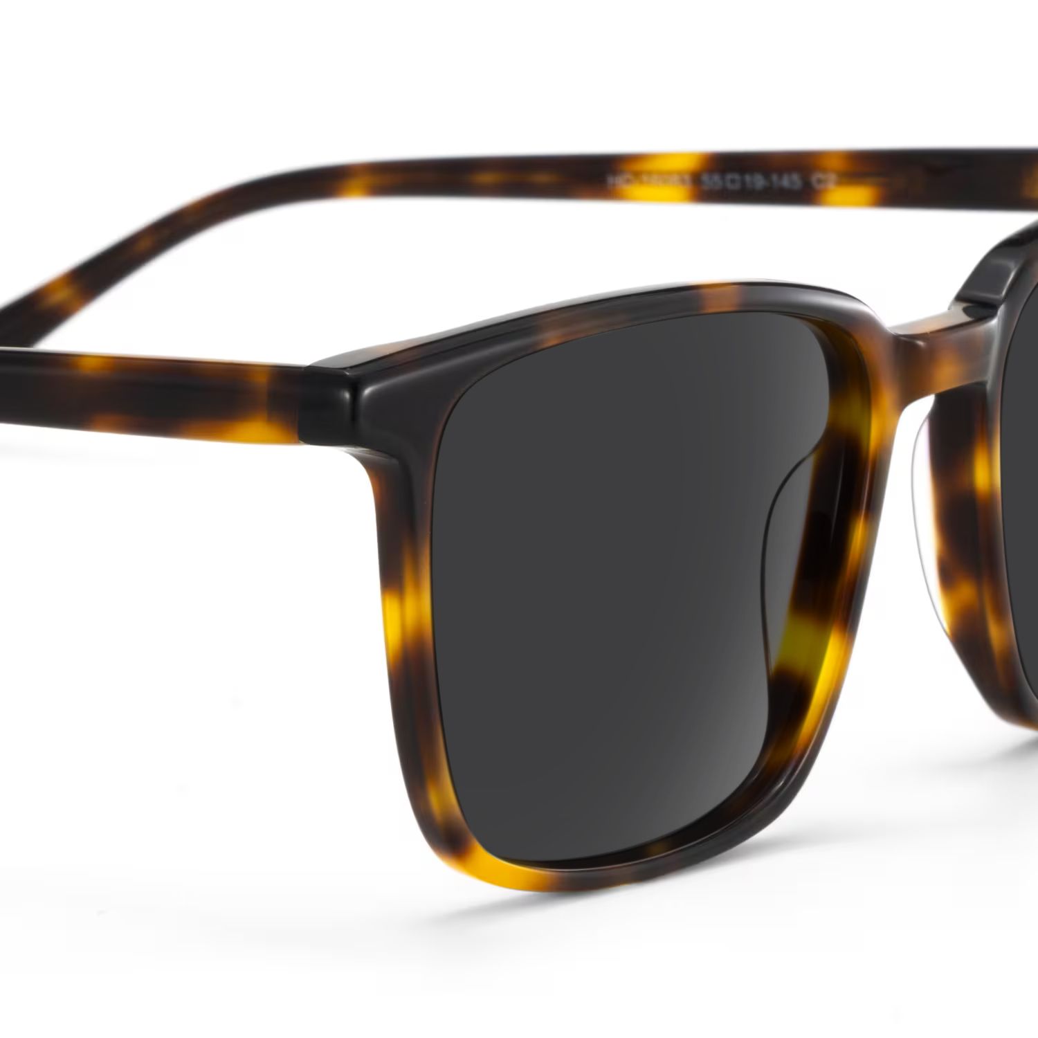 レオ✵ Aidan Tortoise Rectangle Polarized Sunglasses for Driving | ZEELOOL