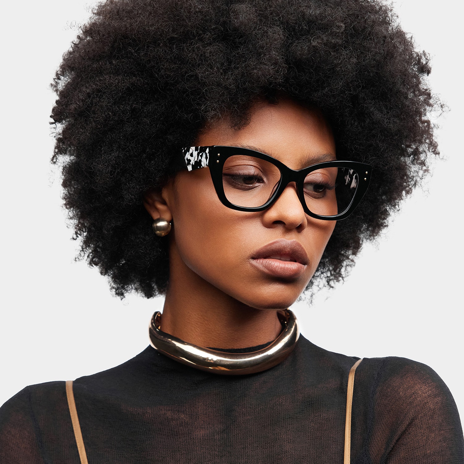 drop♡beauty Skylar Black Frame Glasses with Butterfly Frame Online | ZEELOOL
