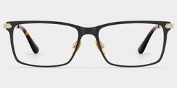 Alexander Rectangle Black Glasses1