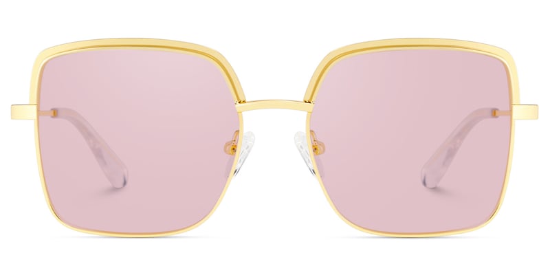 Karan Square Gold Sunglasses