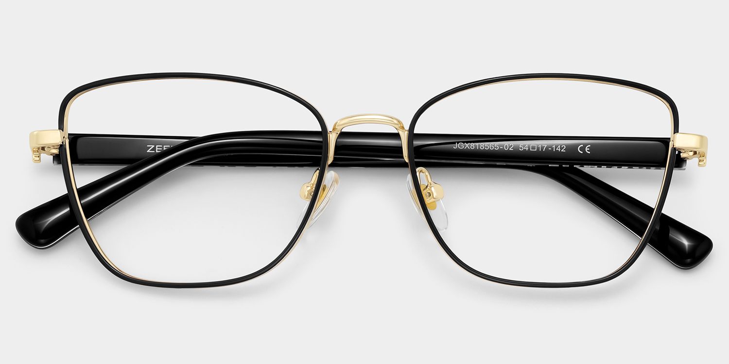 Lucille Black Butterfly Glasses | ZEELOOL2