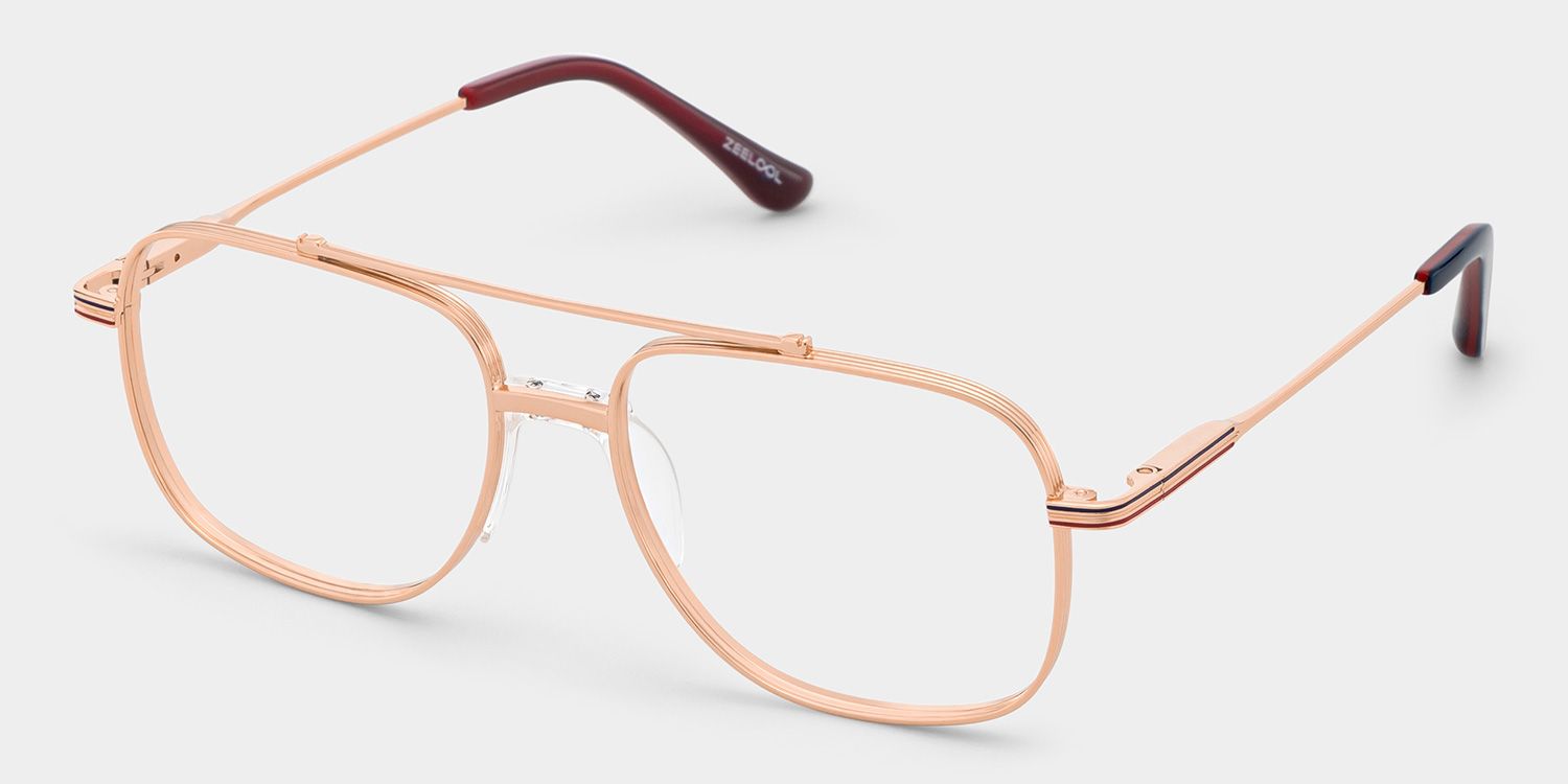 Poppy Gold Aviator Frame Glasses | Retro Athleisure3