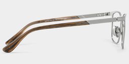 Aubrey Rectangle Silver Glasses4