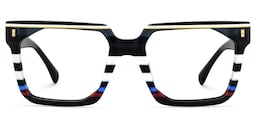 Laguer Rectangle Black Glasses1