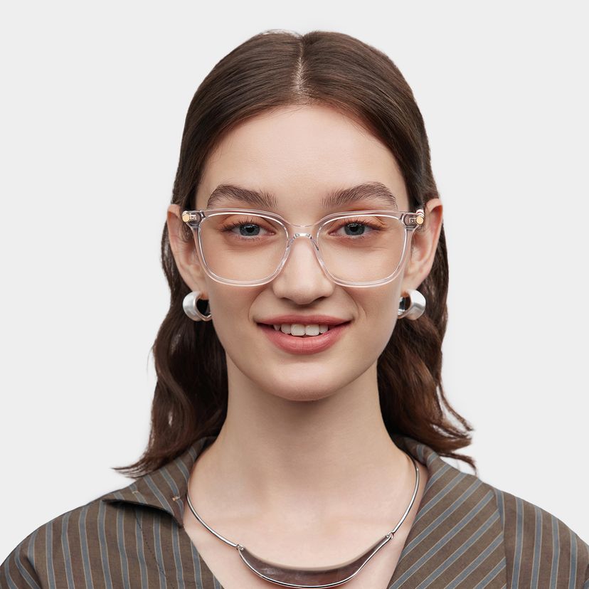 Delilah Square Clear Glasses
