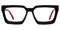 Kady Rectangle Black Glasses2