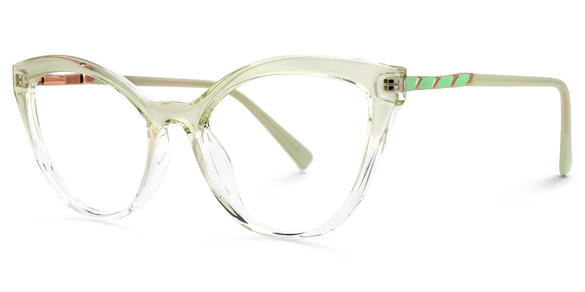 Camelia Cateye Green Glasses1