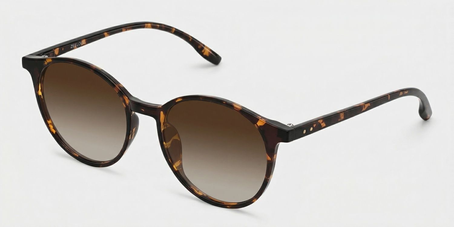 Blanco Round Tortoise Prescription Sunglasses | ZEELOOL2
