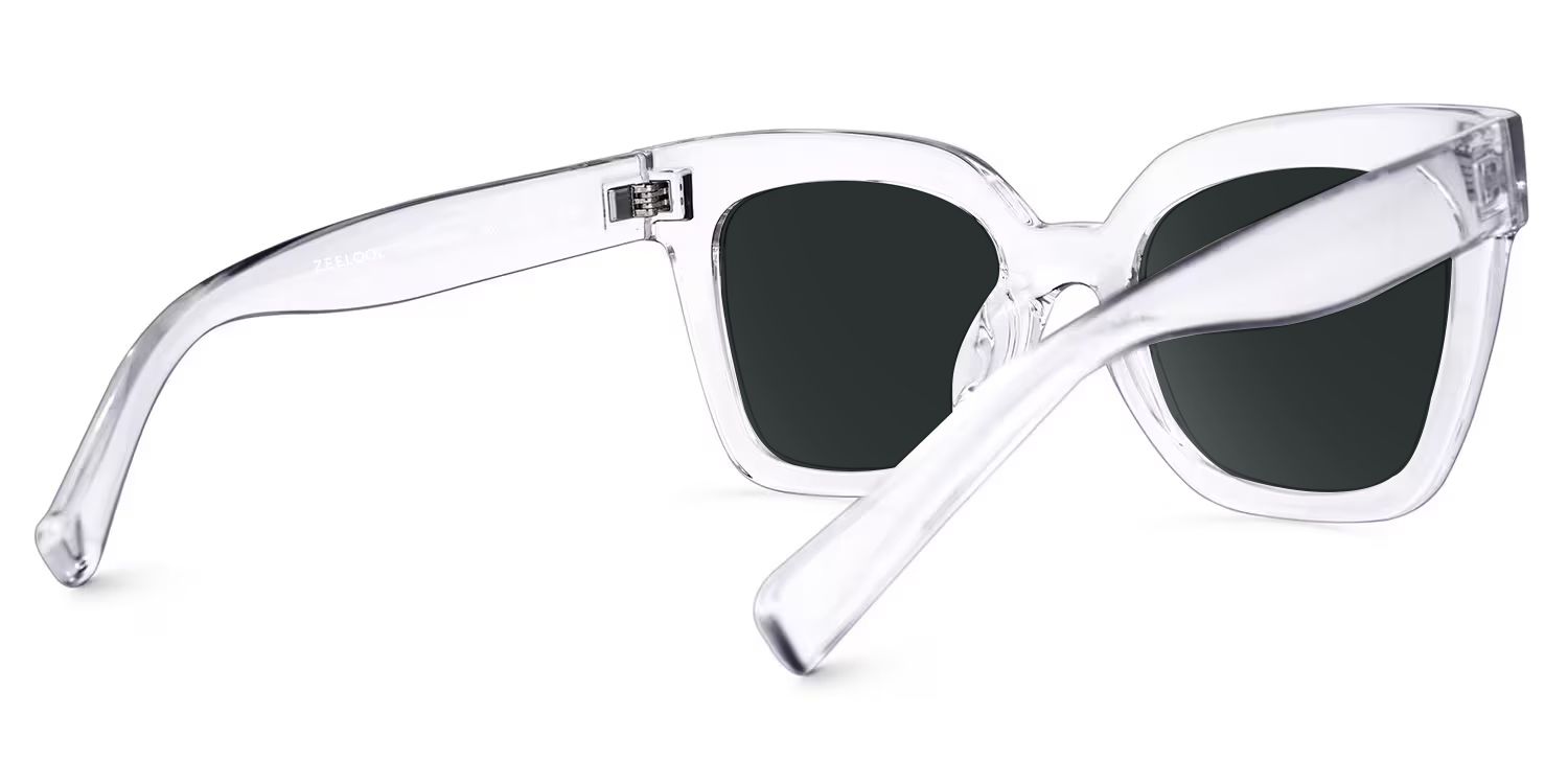 Malcolm Square Clear TR90 Frame Sunglasses | Zeelool3