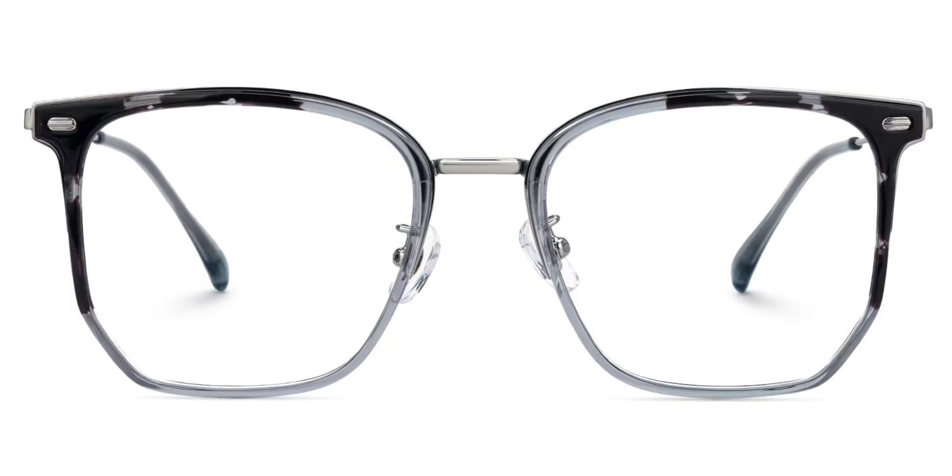 Roque Mixed-material Geometric Tortoise Frame Glasses | Zeelool0