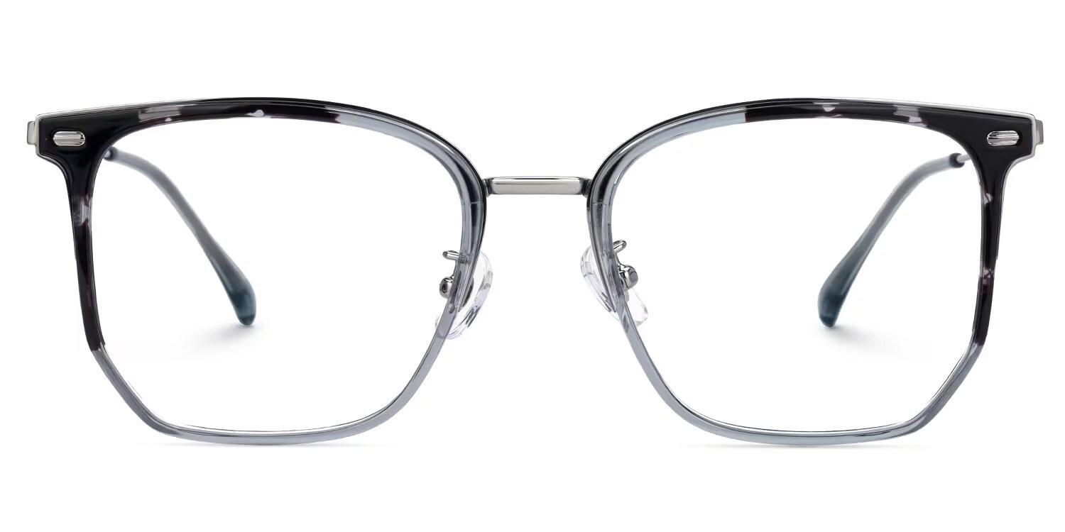 Roque Mixed-material Geometric Tortoise Frame Glasses | Zeelool0