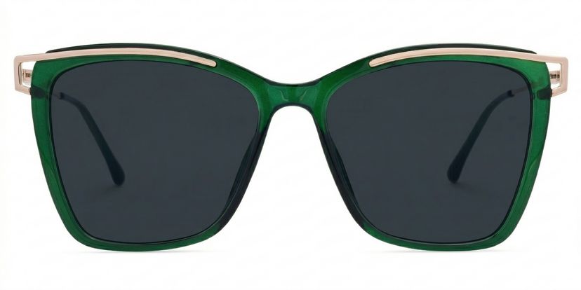 Krystle Square Green Glasses