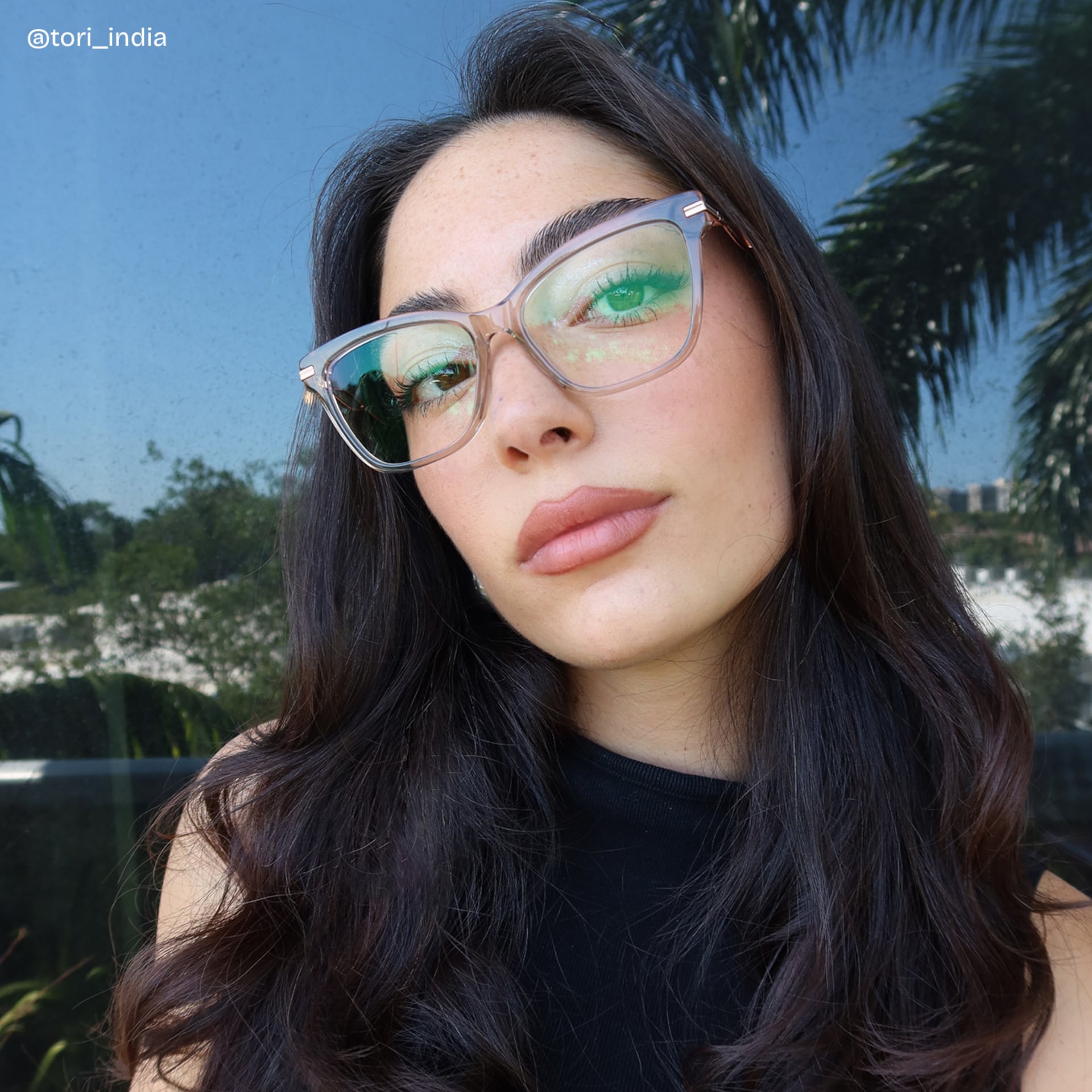 Mason Eyeglasses in Cat Eye Champagne Frame | Zeelool9