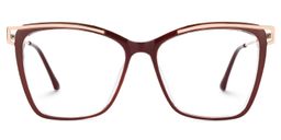 Krystle Red Square Glasses0
