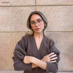 Mira Oval Brown Glasses10