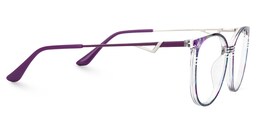 Chanty Round Purple Glasses2