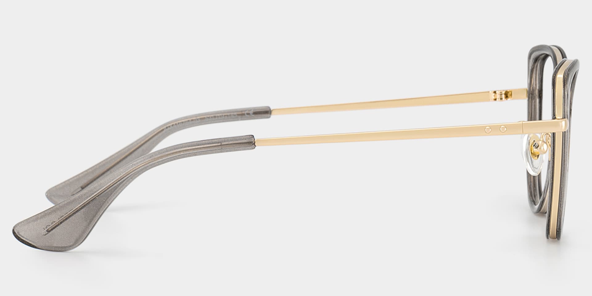 Celine Gray Cat-eye Glasses with Glitter Frames | ZEELOOL5