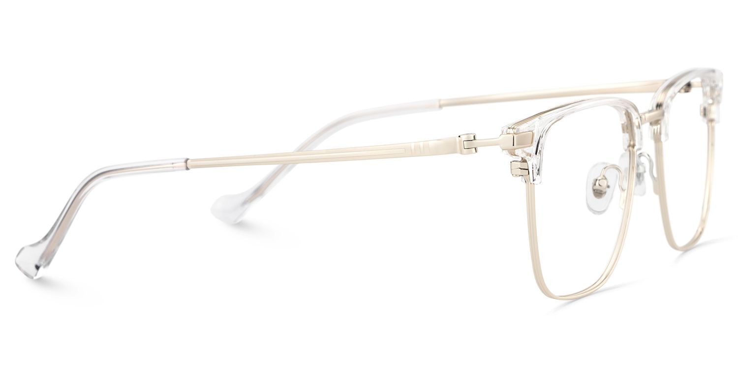 Owen Eyeglasses in Square Black Gold Frame | Zeelool4