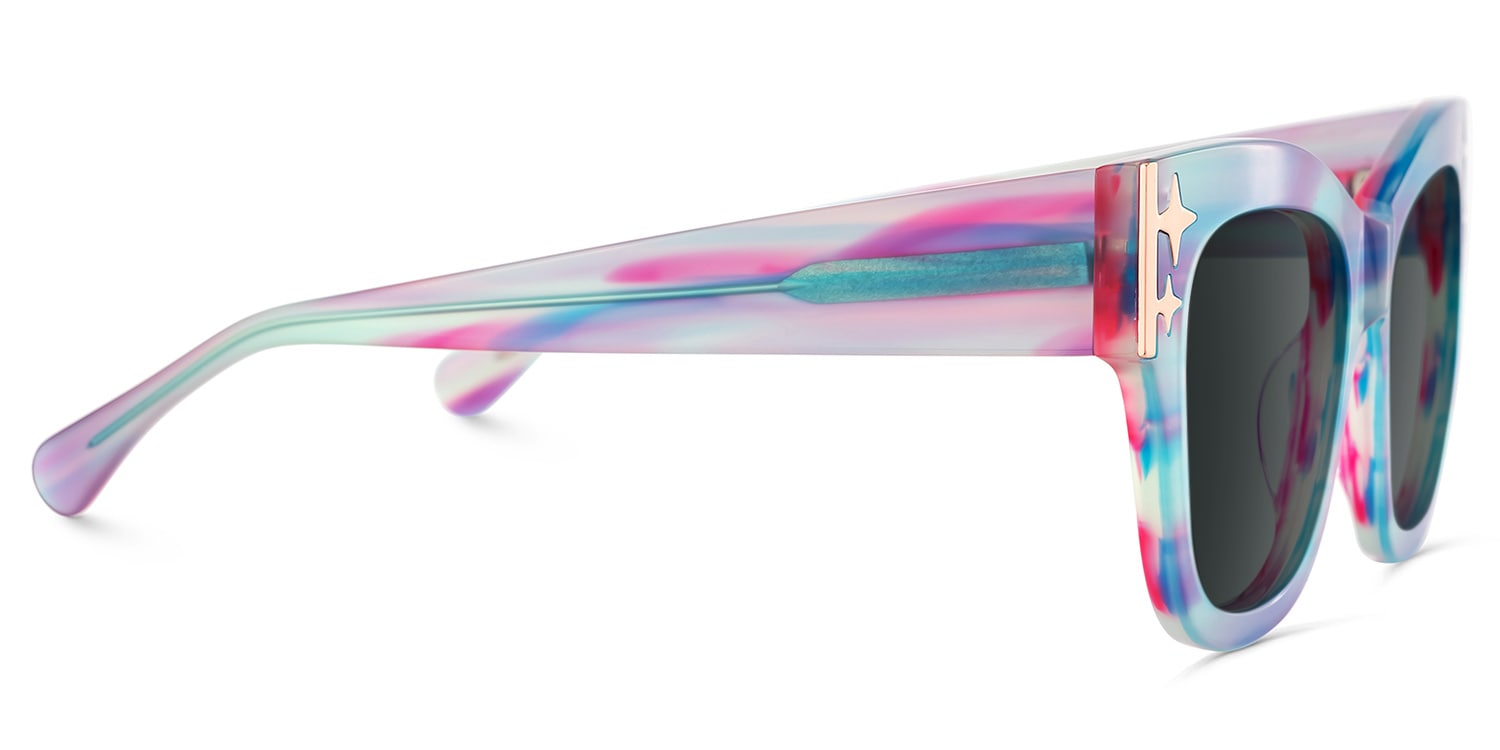 Minfia Square Blue Purple Glasses4