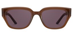 Serene Cat Eye Brown Clear Polarized Sunglasses1