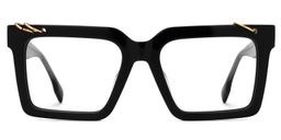 Dupree Square Black Glasses0
